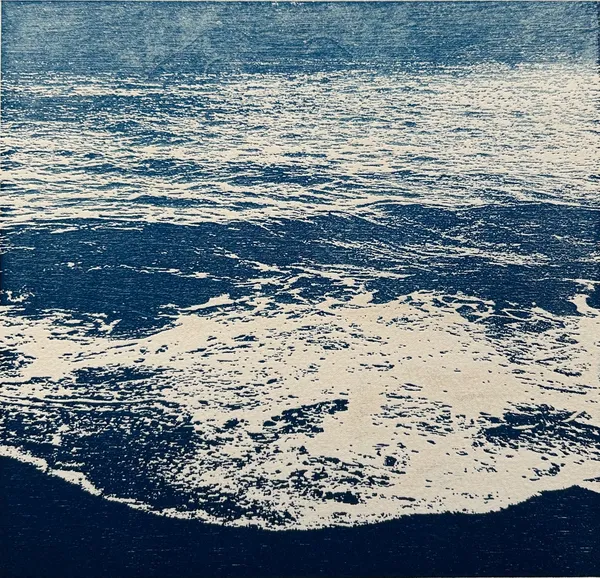 Trevor Price b. 1966Swell, 2026 Signed, titled, and numbered from the edition of 100 in pencil. Woodcut printed on paper. Image: 25 x 26 cm. Paper: 33 x 33 cm. Frame: 39 x 39 cm. Edition of 100 (Edition record)