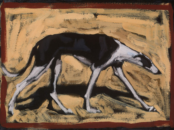 Lurcher slinking, 2023 Romy Elliott