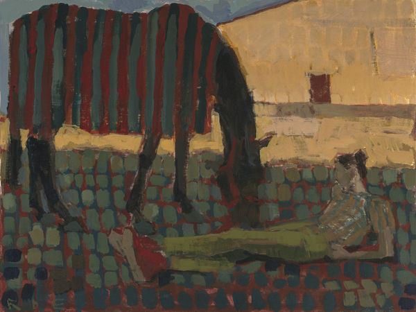 Listening to the pony eat grass Romy Elliott