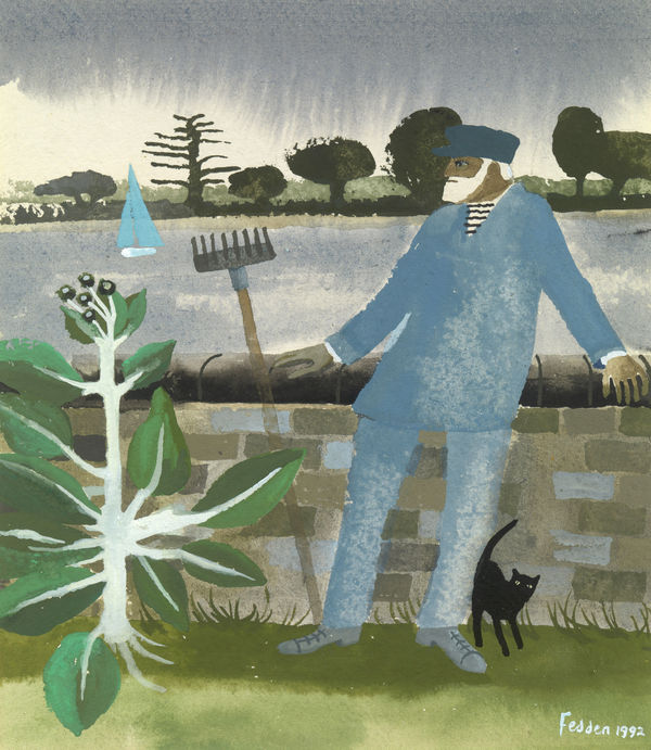 Julian in a Garden, 1992 Mary Fedden