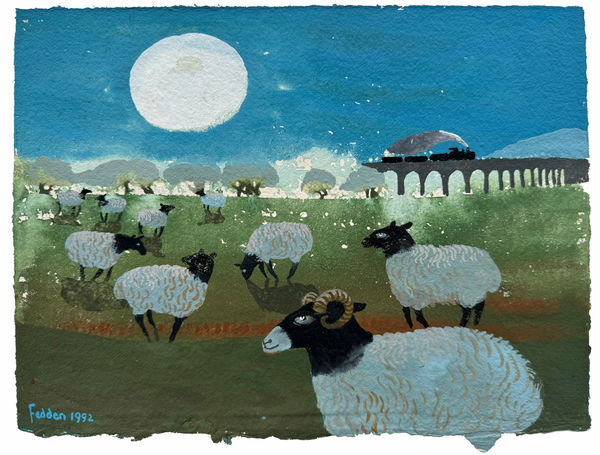 Sheep in the Moonlight, 1992 Mary Fedden