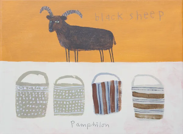 Elaine Pamphilon, 13. black sheep and motoko's pots, 2025