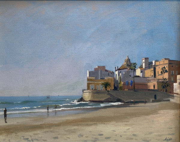 Morning light on the beach, Sitges Daisy Sims Hilditch