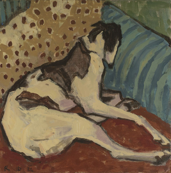 Slumbering sighthound Romy Elliott