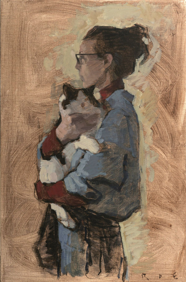 Self portrait with Slinky Romy Elliott