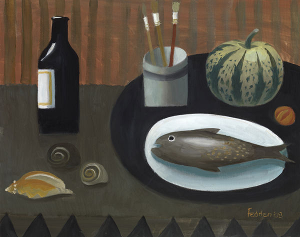 Three Brushes, 2008 Mary Fedden
