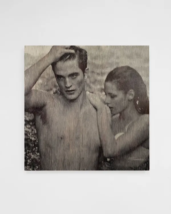 Morgane Ely, Kristen Steward and Robert Pattinson swimming, 2023