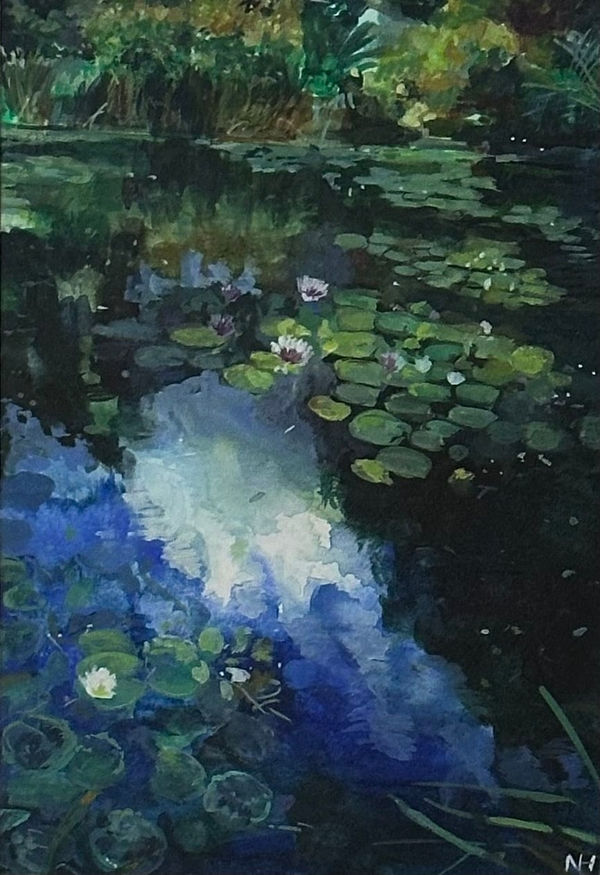 Neve Husaini, Water Lilies V, 2024