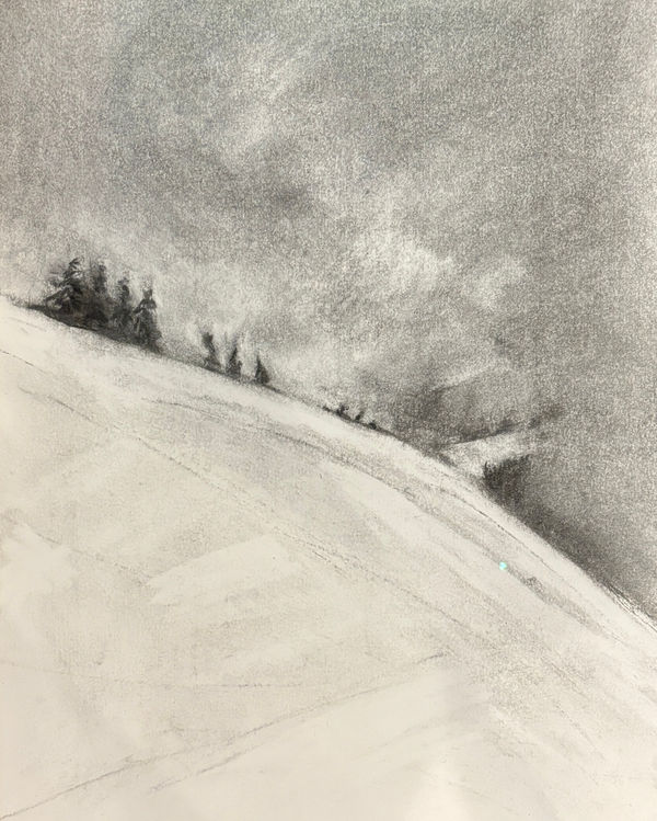 Claire Hankinson, High Above the Trees, Winter, 2024