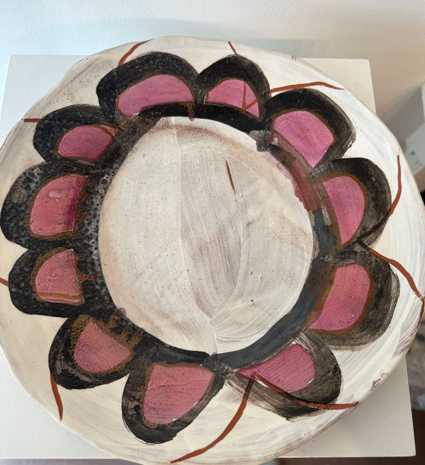 Louise Kaye, Pink and black blossom platter