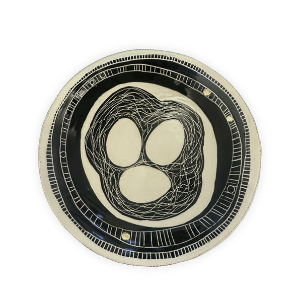 Bridget Brittain, Three Eggs in Nest Bowl, 2026