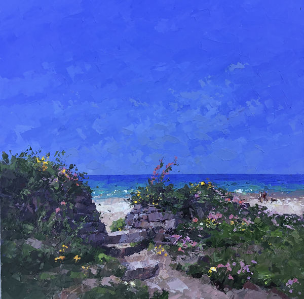 Alec Macdonald, Cornish Hedge and Stile, Godrevy, Cornwall