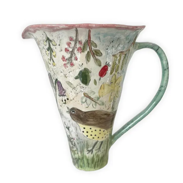 Amelia Tuttiett, Buster Bullfinch Jug, 2025