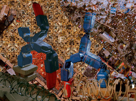 Vivan Sundaram Barricade (with props), 2008 Digital print 39.5 x 63.25 inches