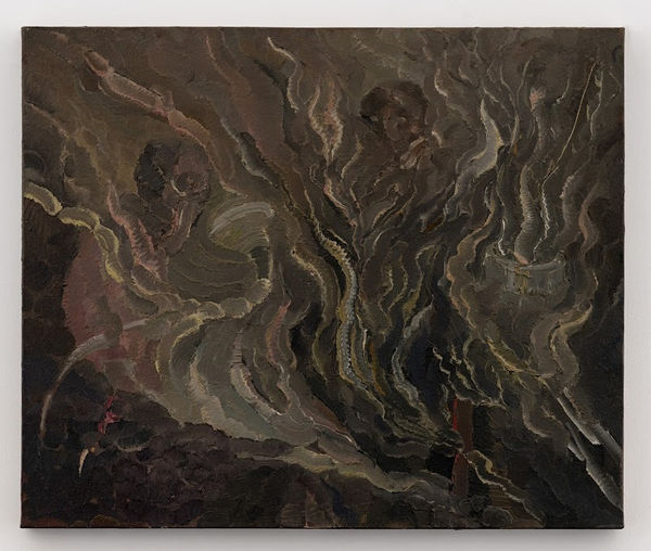 Amitesh Shrivastava Smoky Tasty Wind II, 2021 Oil On Canvas 20 x 24 inches