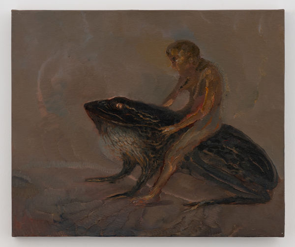 Amitesh Shrivastava Grainy Ride, 2021 Oil On Canvas 20 x 24 inches