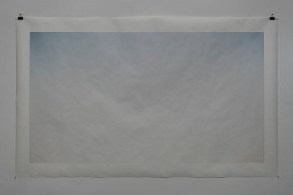 The Kalpana Saltline, eastwind on the desert, 2019 Pigment Print on Awagami Japanese paper, Kozo white, 110 gms 72.5 x 44 inches