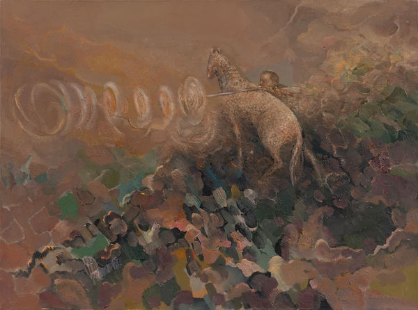 Amitesh Shrivastava Counsellor Ii, 2019 Oil On Canvas 36 x 48 inches