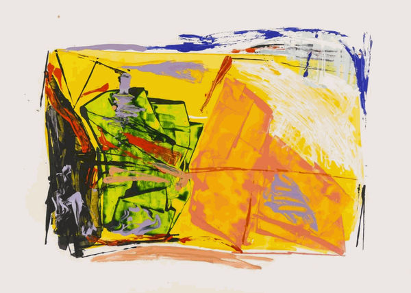 Ronnie Landfield, Abstract #3, 1983 (SOLD)