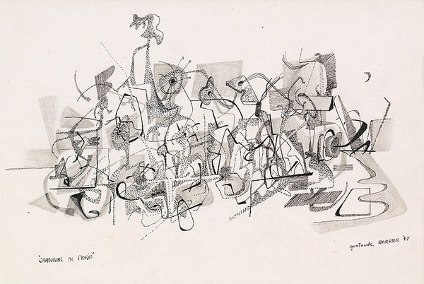 Gertrude Barrer, Carnival in Paris, 1947 (SOLD)