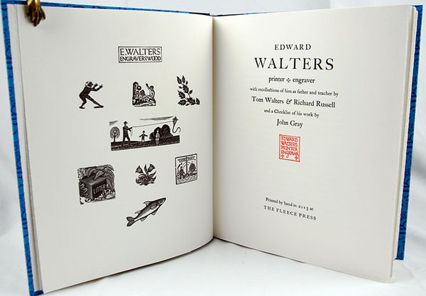 Edward Walters. Printer and Engraver. Title-page spread