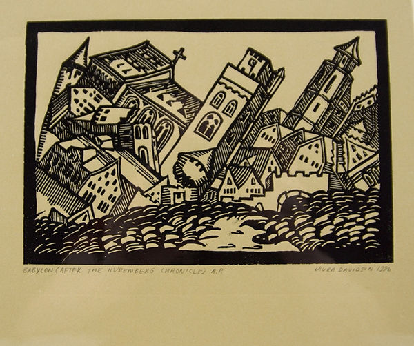 "Babylon (After the Nuremberg Chronicle)" by Laura Davidson.
