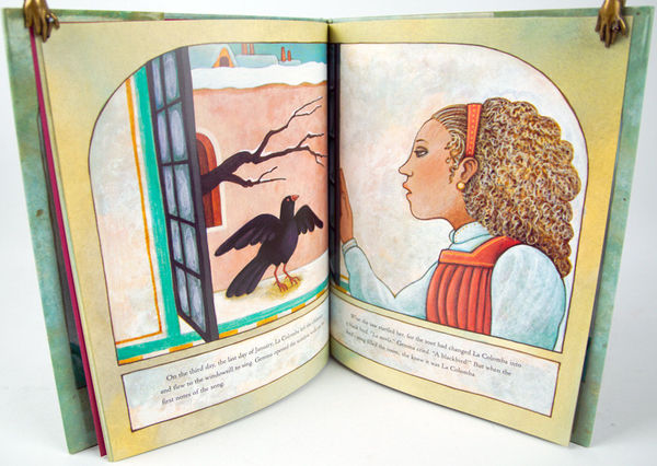 Days of the Blackbird by Tomie dePaola. Illustrated spread