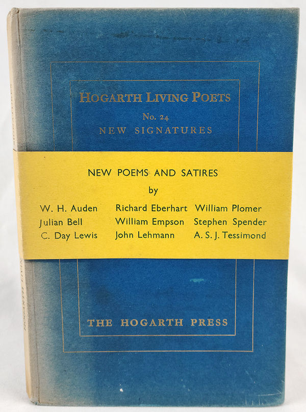 New Signatures. Poems by Several Hands. Front cover