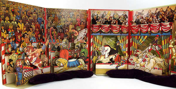 Lothar Meggendorfer's International Circus. A Reproduction of the Antique Pop-Up Book by Lothar Meggendorfer. Pop-up spread