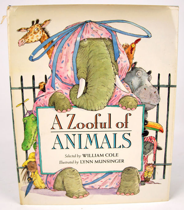A Zooful of Animals. Dust jacket