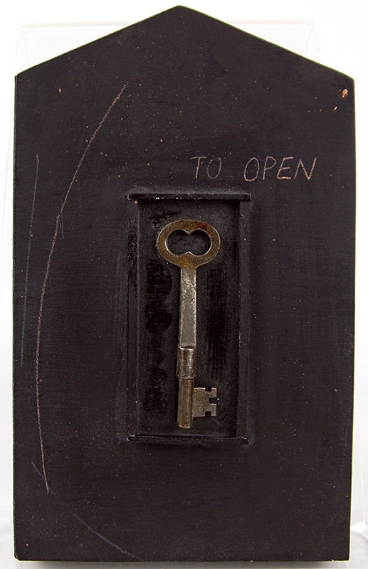 To Open by Laura Davidson. Front cover with key.