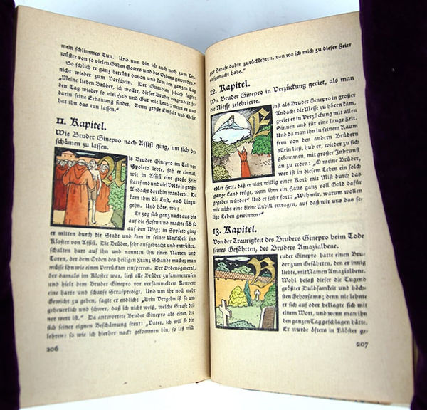 Die Blümlein des heiligen Franziskus von Assisi. Text spread