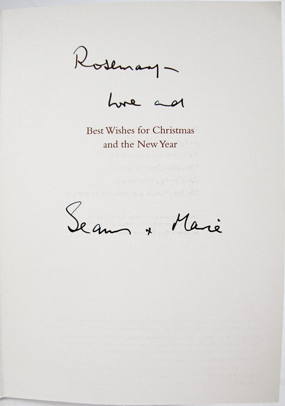 "Room to Rhyme" Christmas card. Inscription