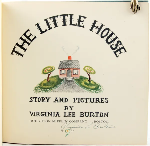 The Little House. Title page with signature
