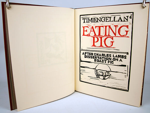 Eating Pig by Tim Engelland. Title page.