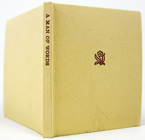 A Man of Words. Binding