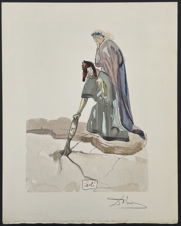 Salvador Dali, Divine Comedie Inferno Canto 32-1, 1960