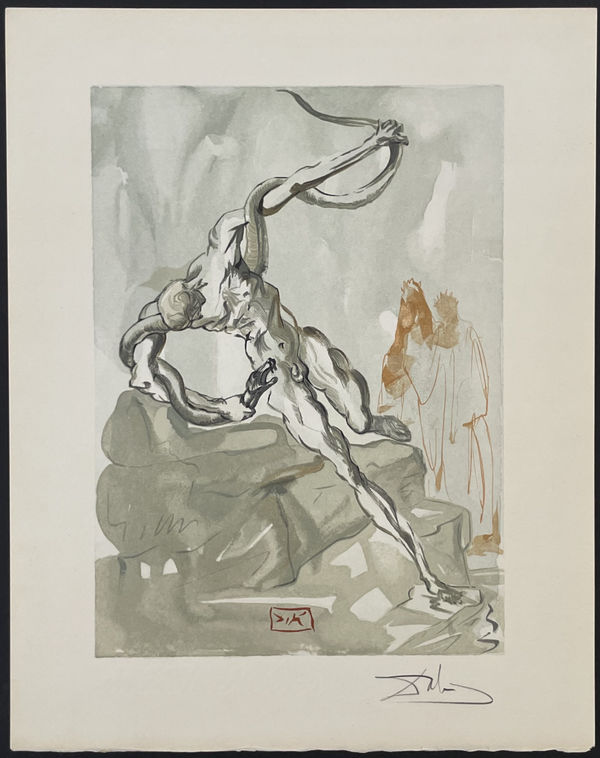 Salvador Dali, Divine Comedie Inferno Canto 25-1 , 1960