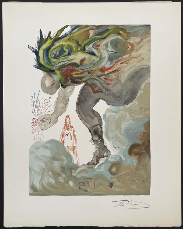 Salvador Dali, Divine Comedie Inferno Canto 31-1, 1960