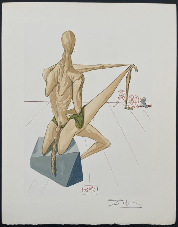 Salvador Dali, Divine Comedie Inferno Canto 5-1, 1960