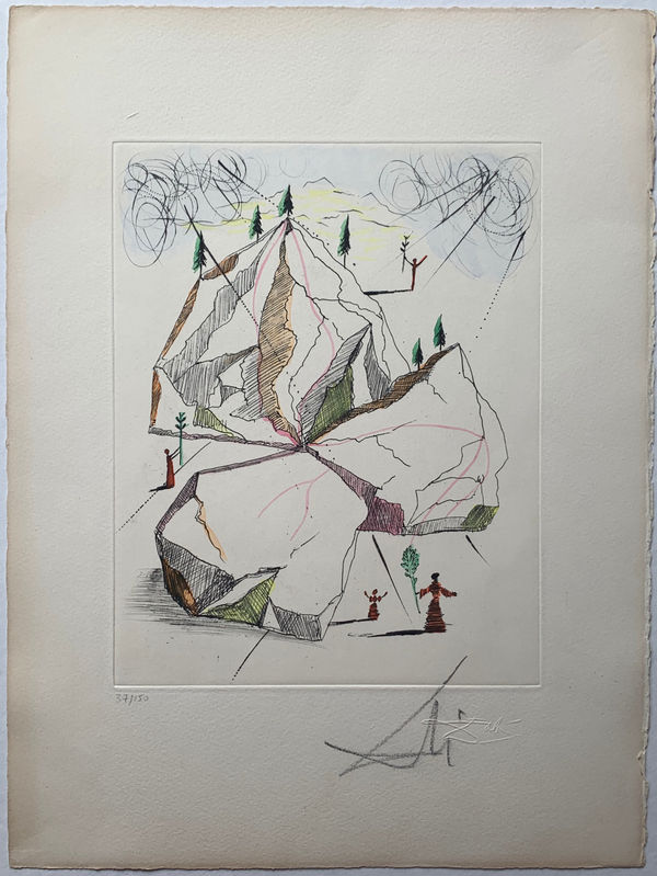 Salvador Dali, Montagne de la Paix (The Mountain of Peace), 1967