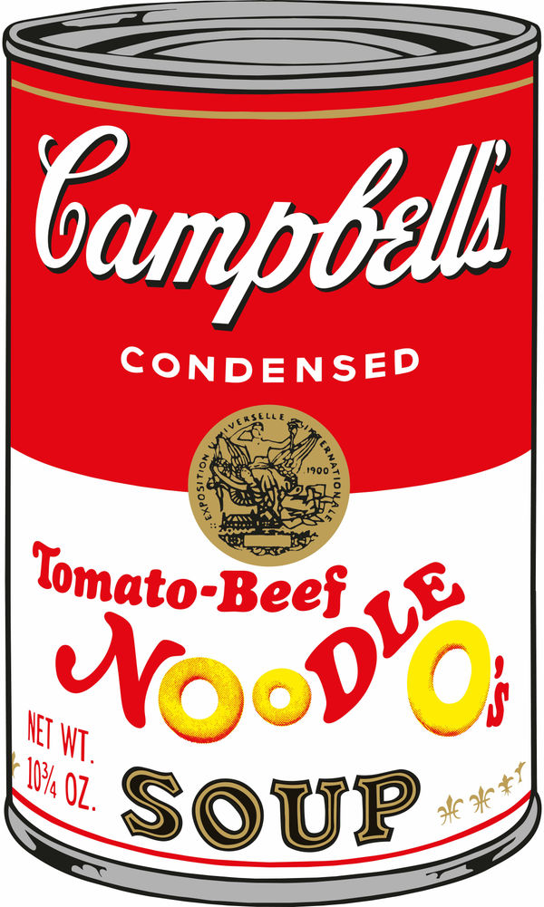 Sunday B. Morning, Soup Can (Tomato-Beef Noodle O's), 2015