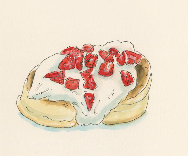 Christelle Tea, Creme strawberry souffle, Hefaure, london, 28.V.2024