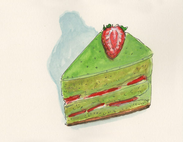 Christelle Tea, Fraisier matcha, pâtisserie Petit Lys, Paris, 27.III.2024