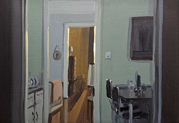 Ciara Roche, View back to the Bedroom , 2025