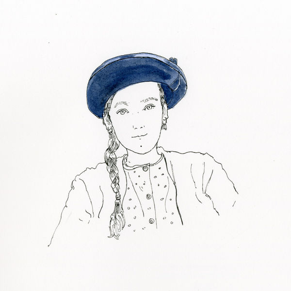 Christelle Téa, Self-portrait with a bibi, one of my first hats, given to me by my maternal grandmother, 2020