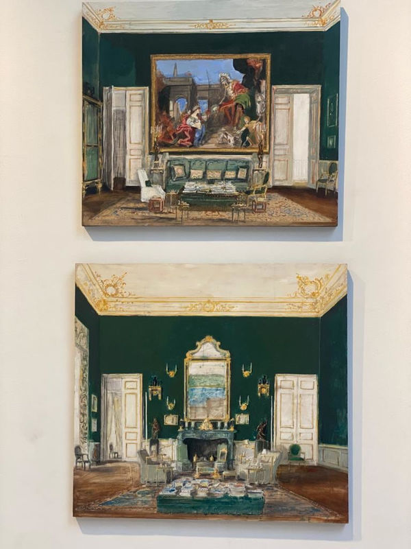 Pierre Bergian, Installation of Pierre Bergian's paintings