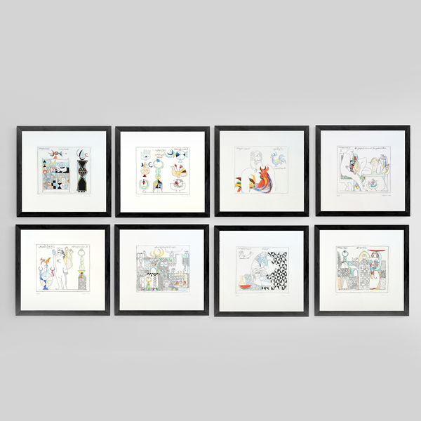 Dia Azzawi, Homage to Jawad Salim, 1989