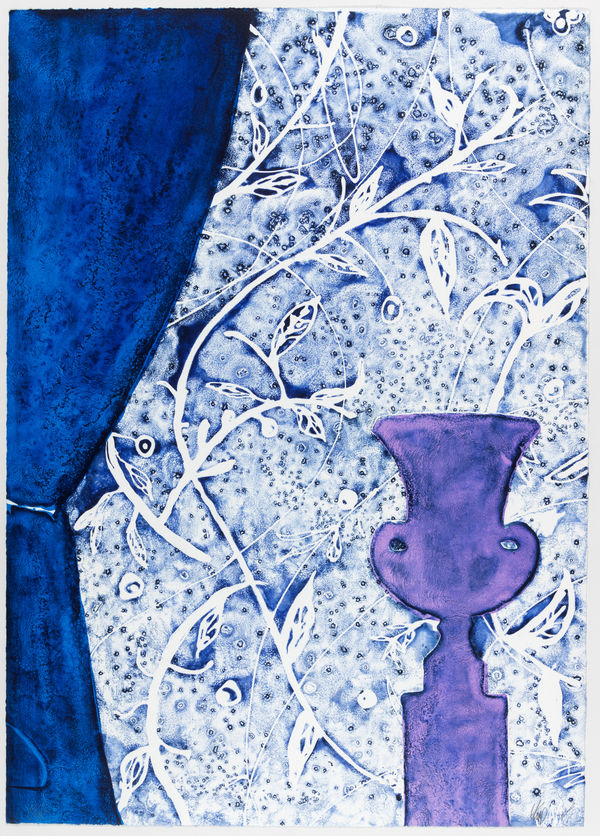 HM Queen Sonja and Håvard Homstvedt, Krukke mot damask , 2023