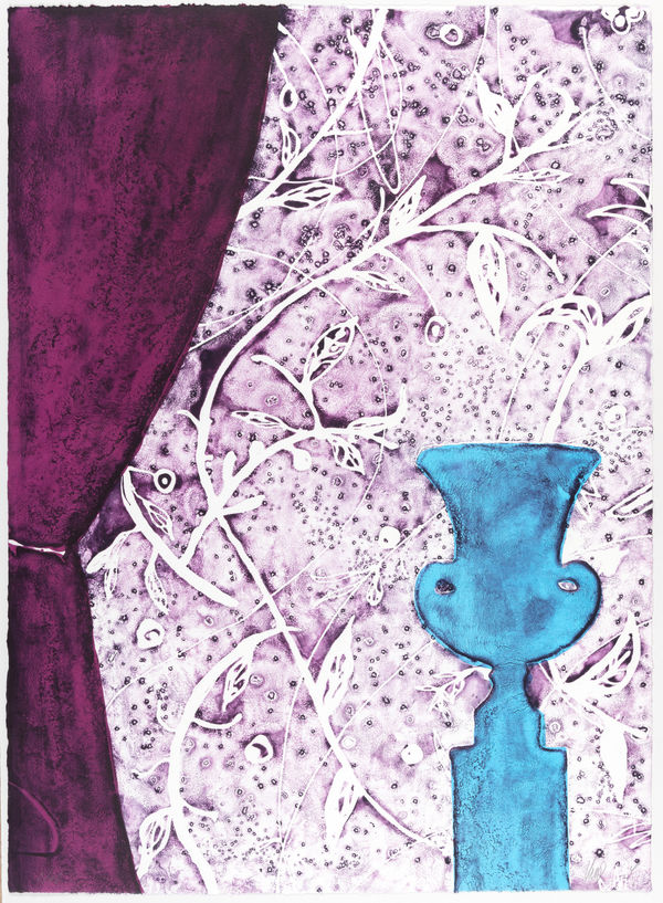 HM Queen Sonja and Håvard Homstvedt, Krukke mot damask, 2023